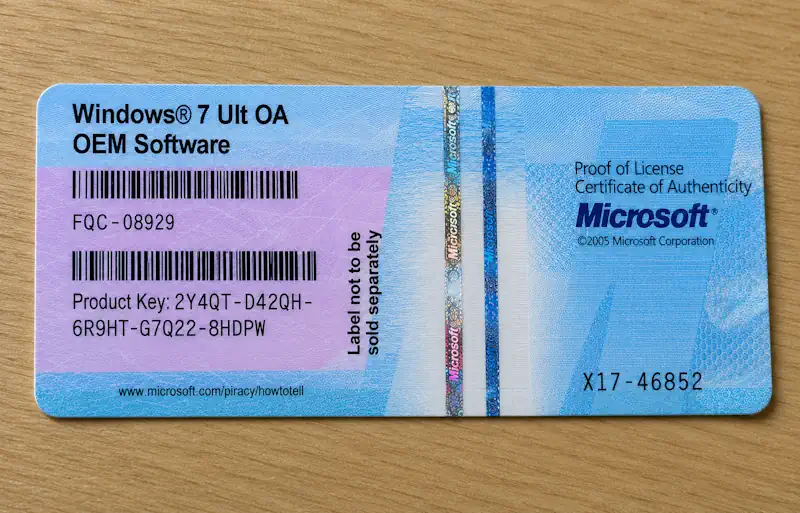 Windows 7 Home Premium License Key